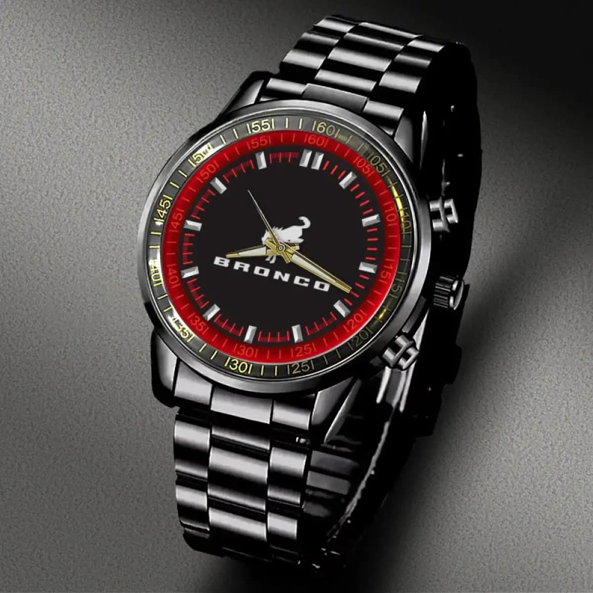 ford bronco w - Premium Stainless Steel watches