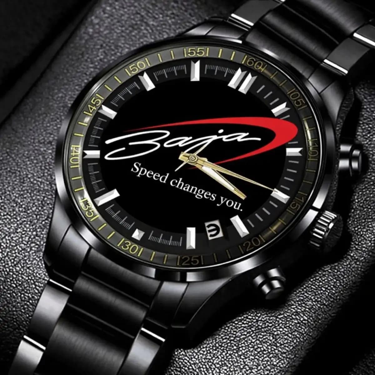 baja boat w - Premium Stainless Steel watches