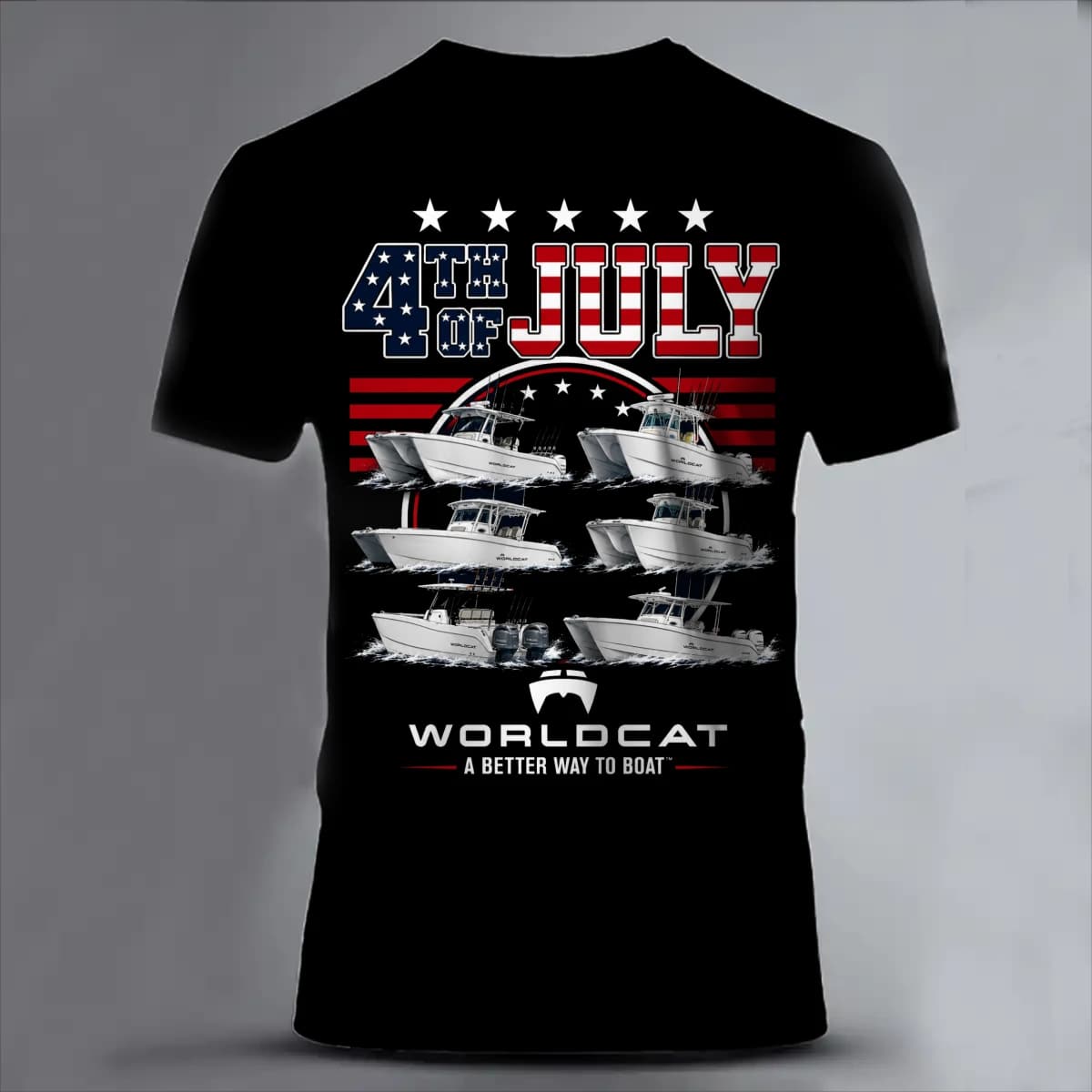 World cat boat 4th - Unisex Classic Short Sleeve T-Shirt