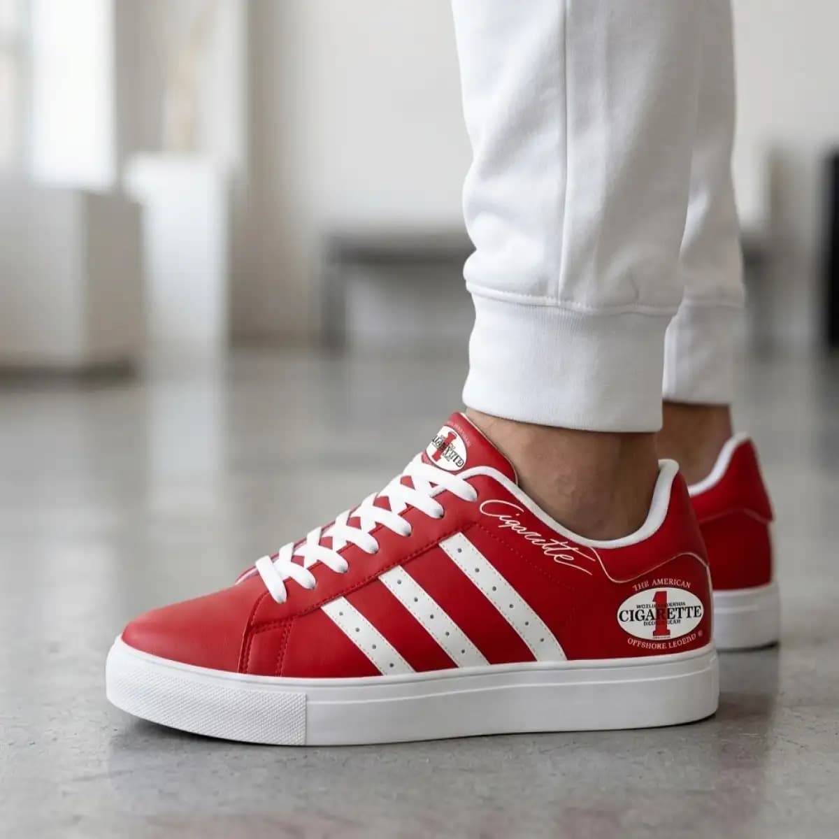 Cigarette 75 - Low Top Leather Sneakers