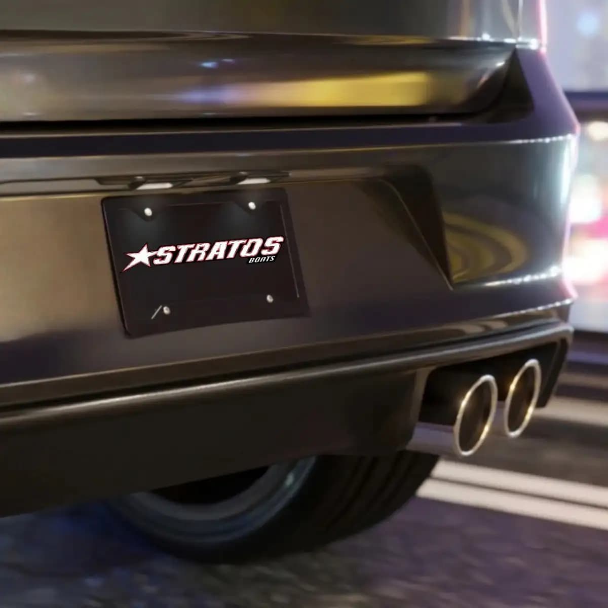 Stratos License Plate - Custom Boat License Plate