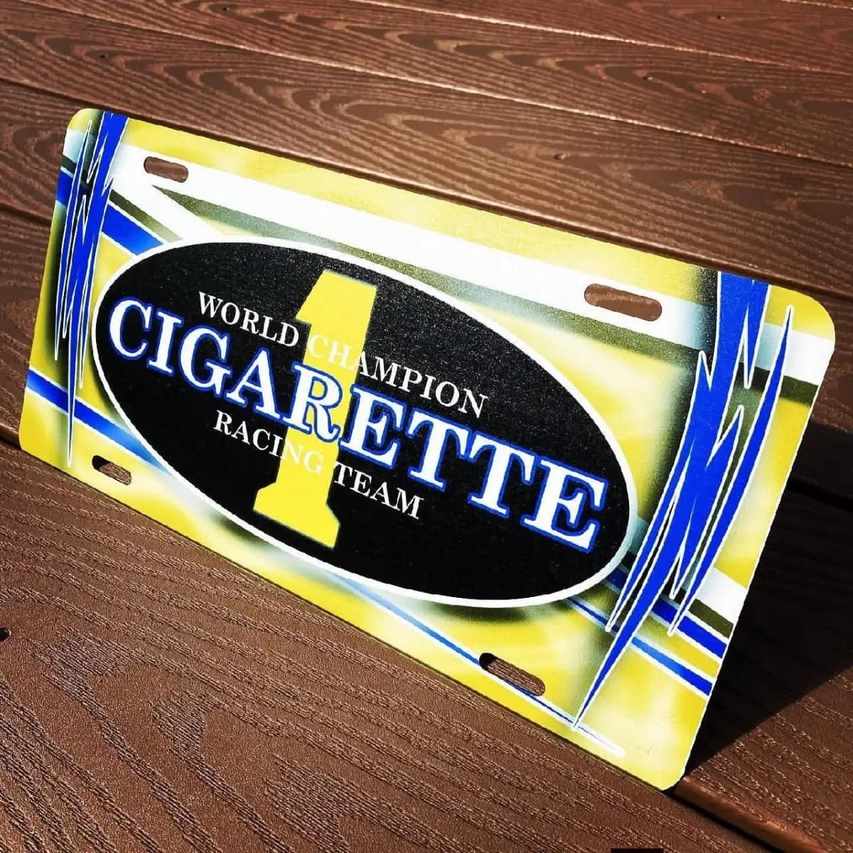 Cigarette License Plate - Custom Boat License Plate