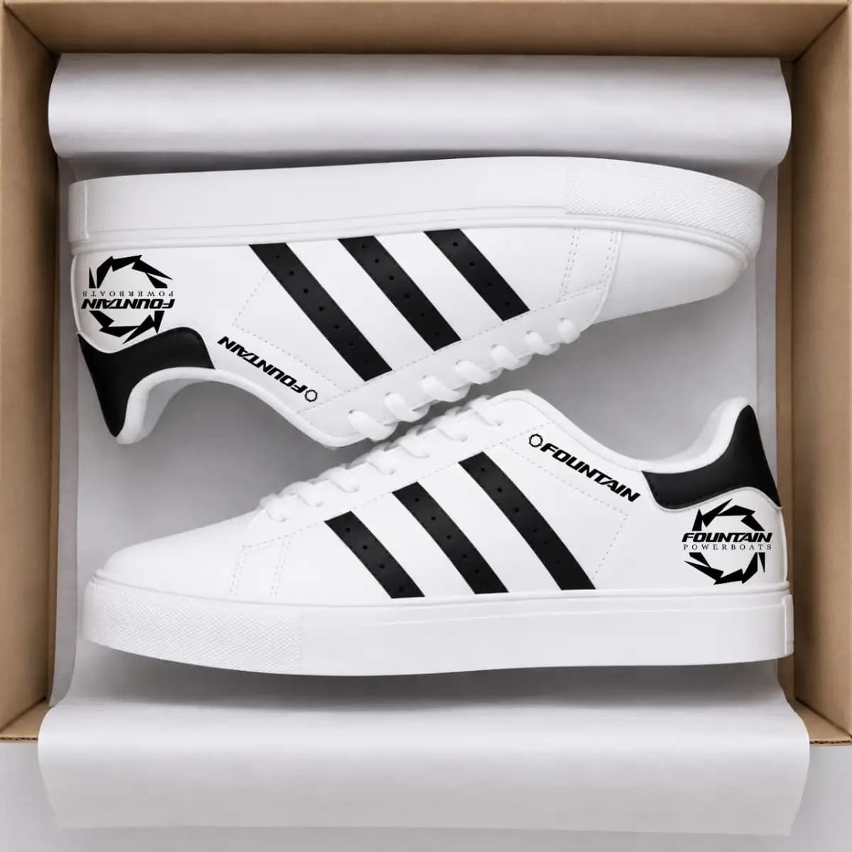 fountain 80 - Low Top Leather Sneakers