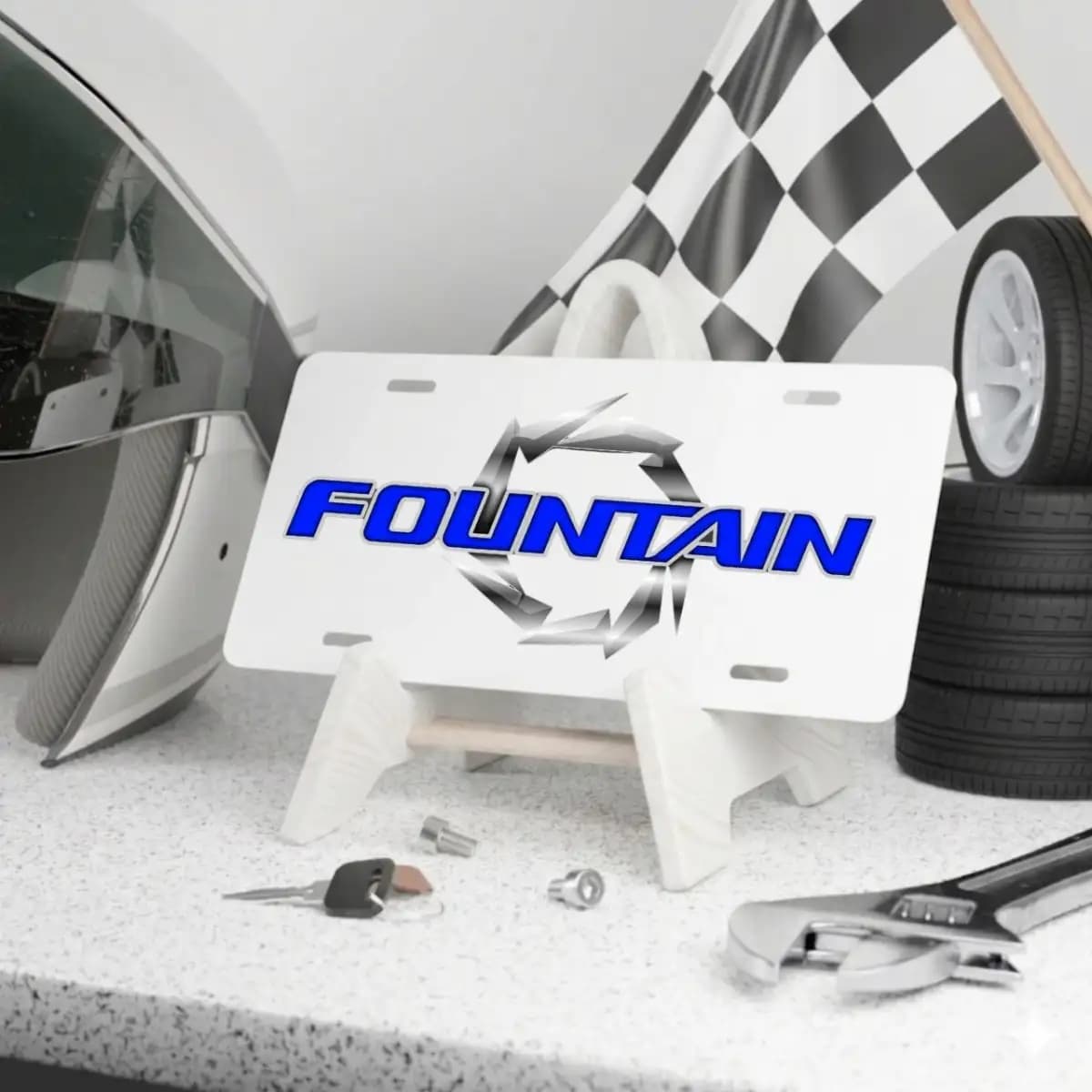 Fountain License Plate - Custom Boat License Plate