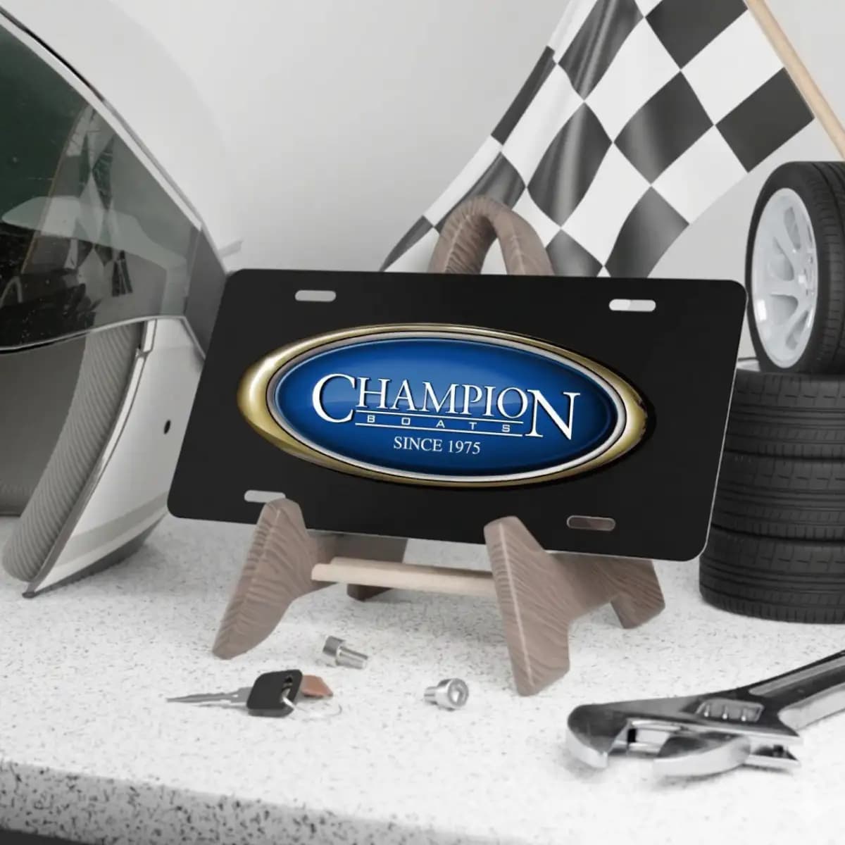 Champion License Plate 5 - Custom Boat License Plate