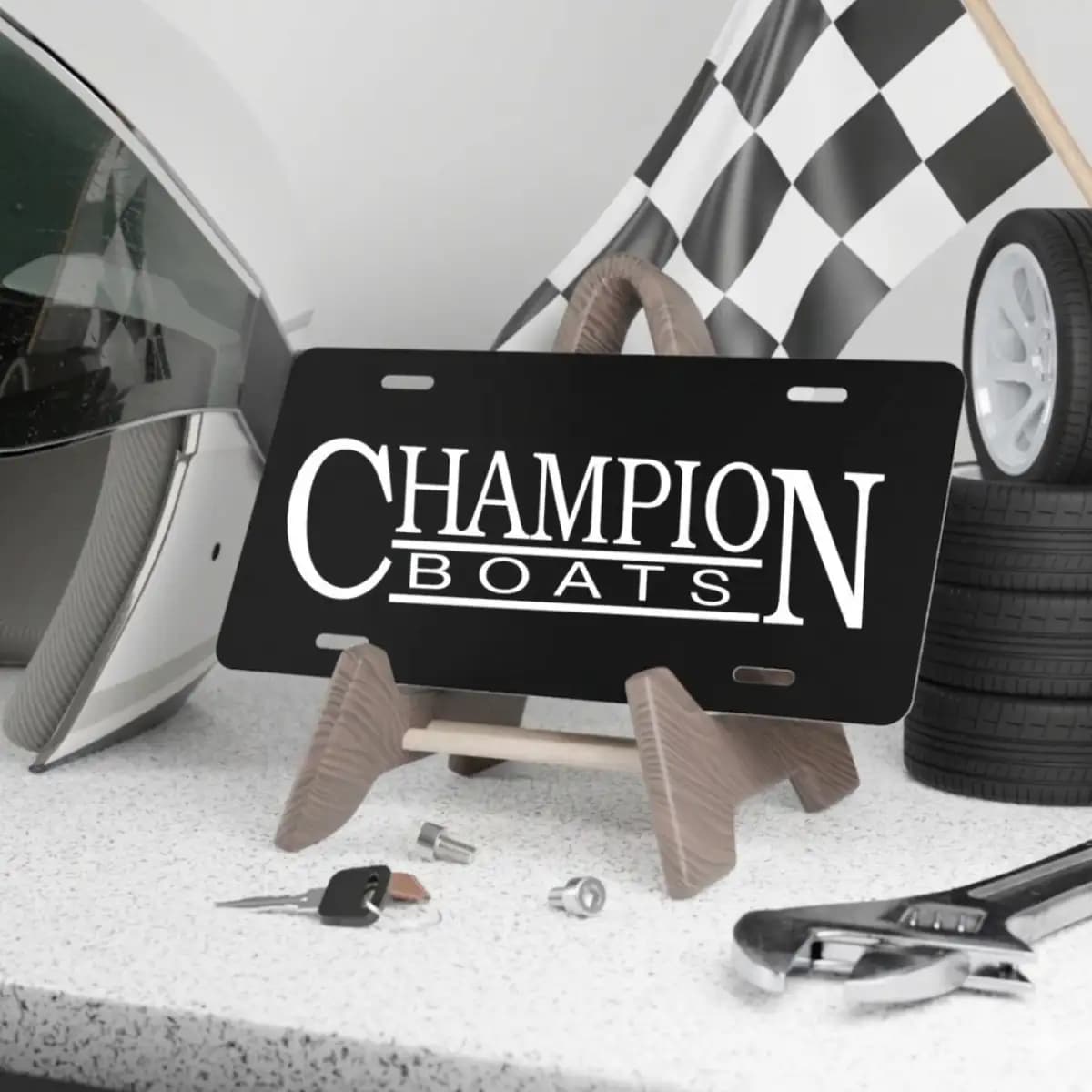 Champion License Plate 3 - Custom Boat License Plate