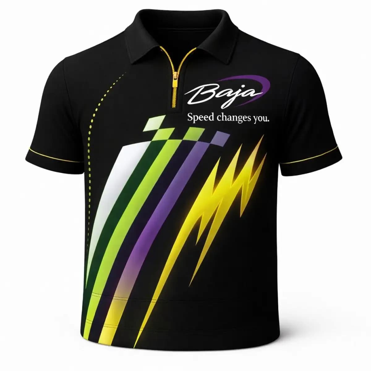 Baja ss - Premium Unisex Zip-Up Polo T-Shirt