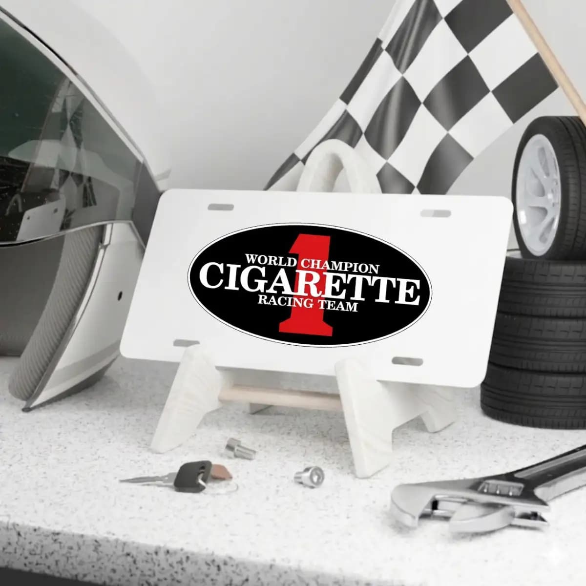 Cigarette License Plate 8 - Custom Boat License Plate
