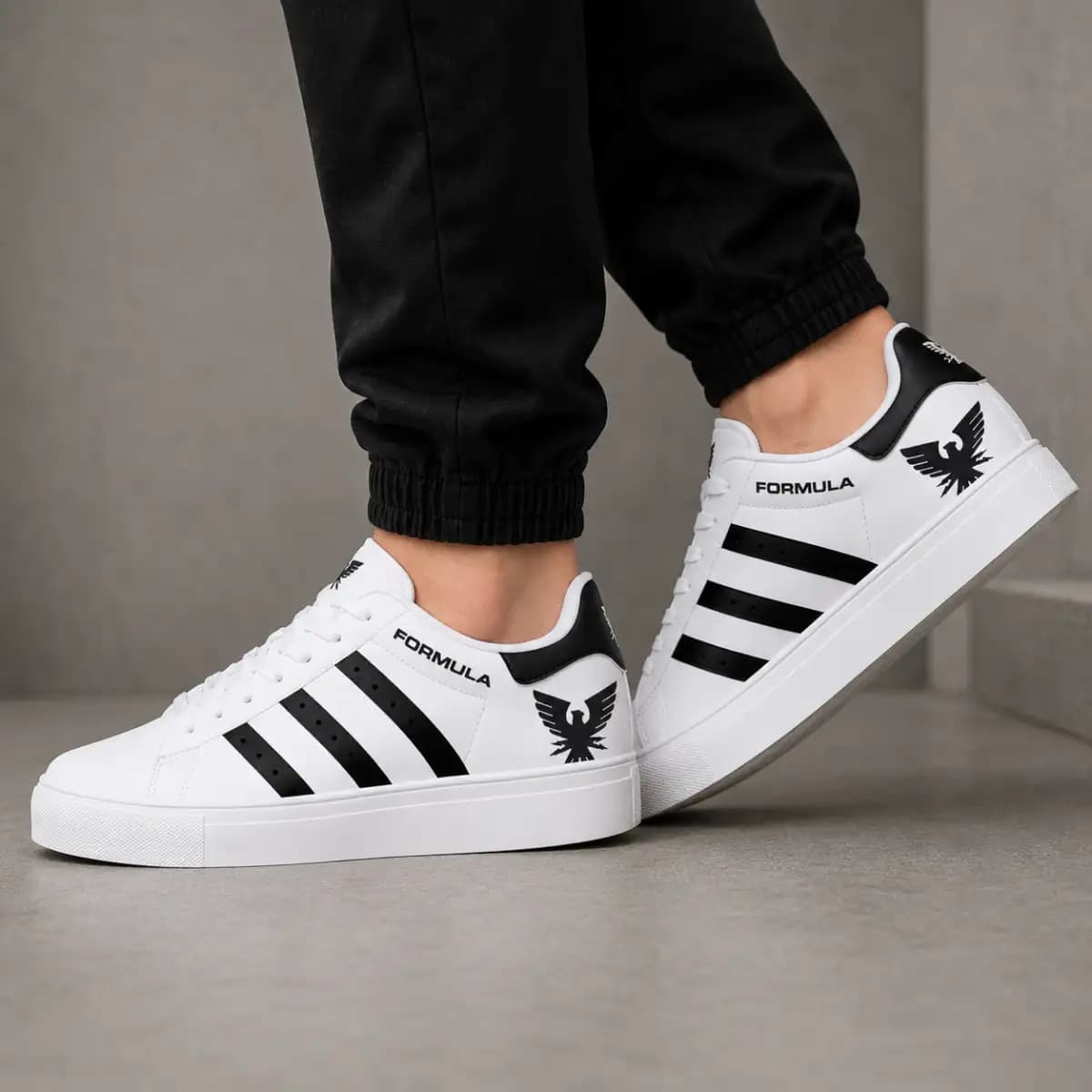 Formula 53 - Low Top Leather Sneakers