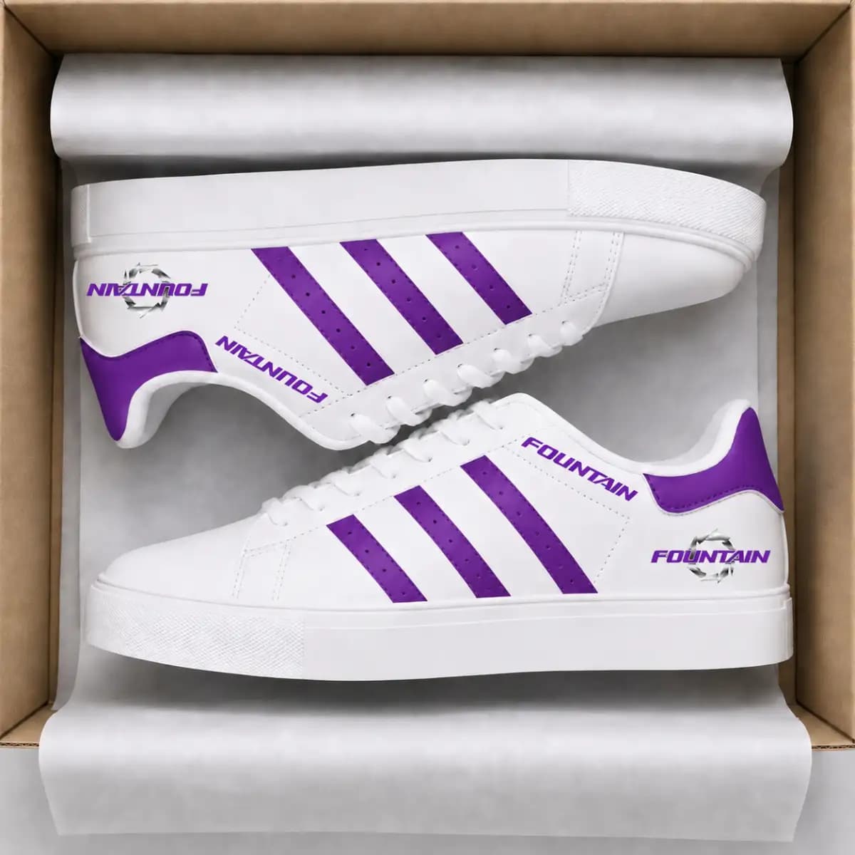 fountain 86 - Low Top Leather Sneakers
