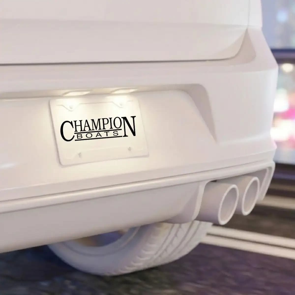 Champion License Plate - Custom Boat License Plate