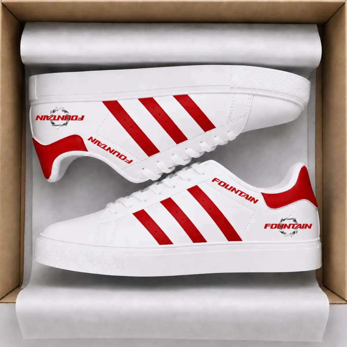 fountain 84 - Low Top Leather Sneakers
