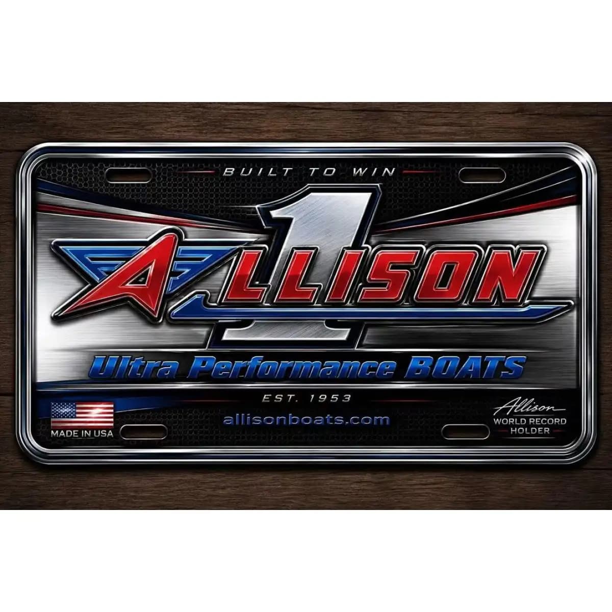 Allison License Plate 8 - Boat License Plate