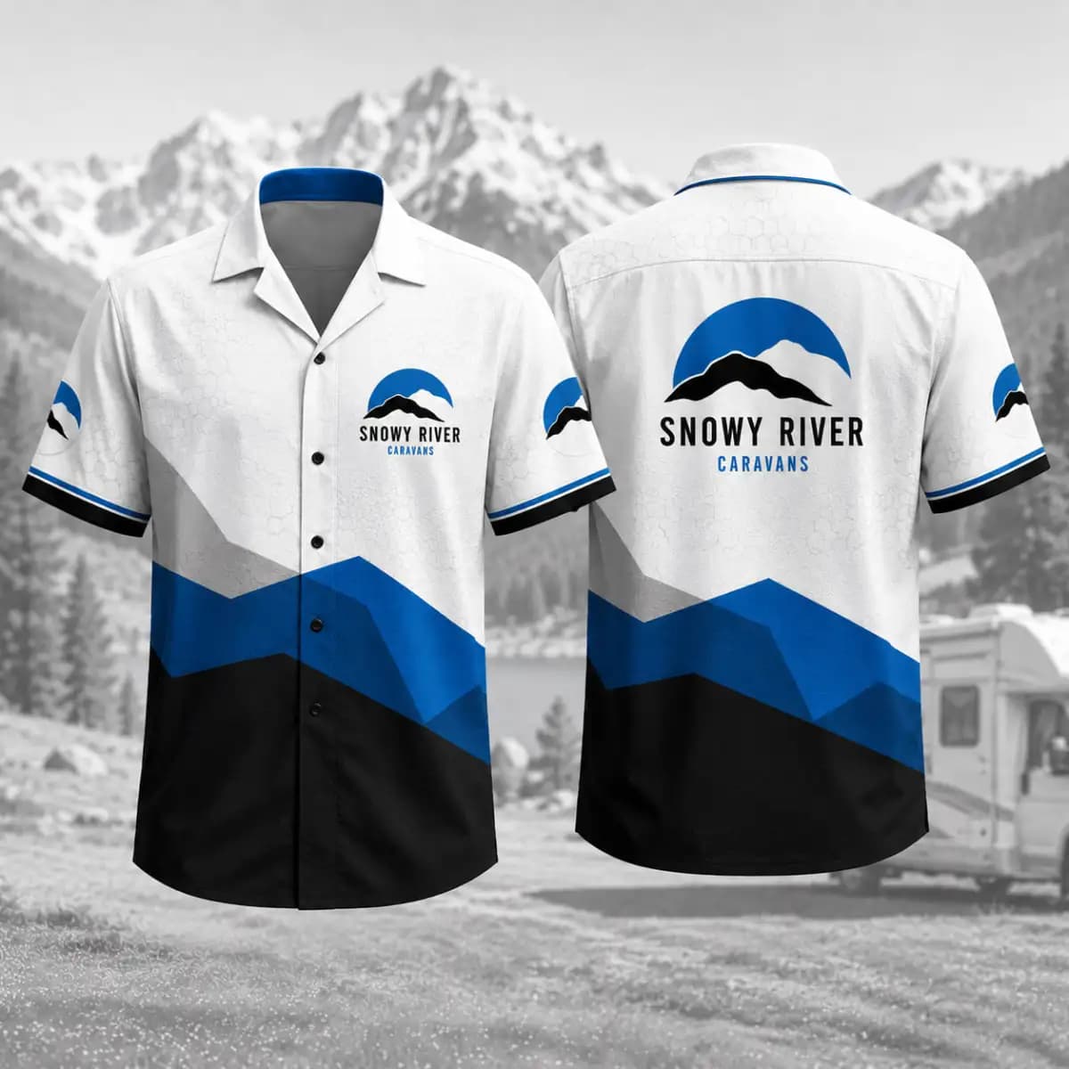 Snowy River Caravan - Premium Hawaiian Shirt