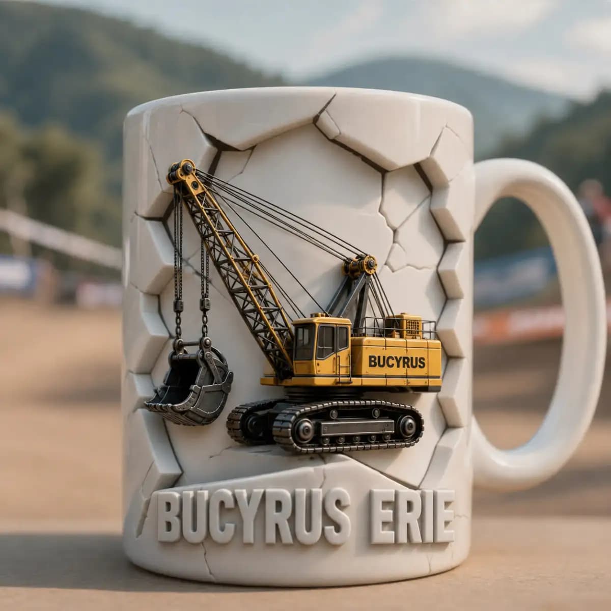 Bucyrus Erie Dragline - Premium Ceramic Coffee Mug