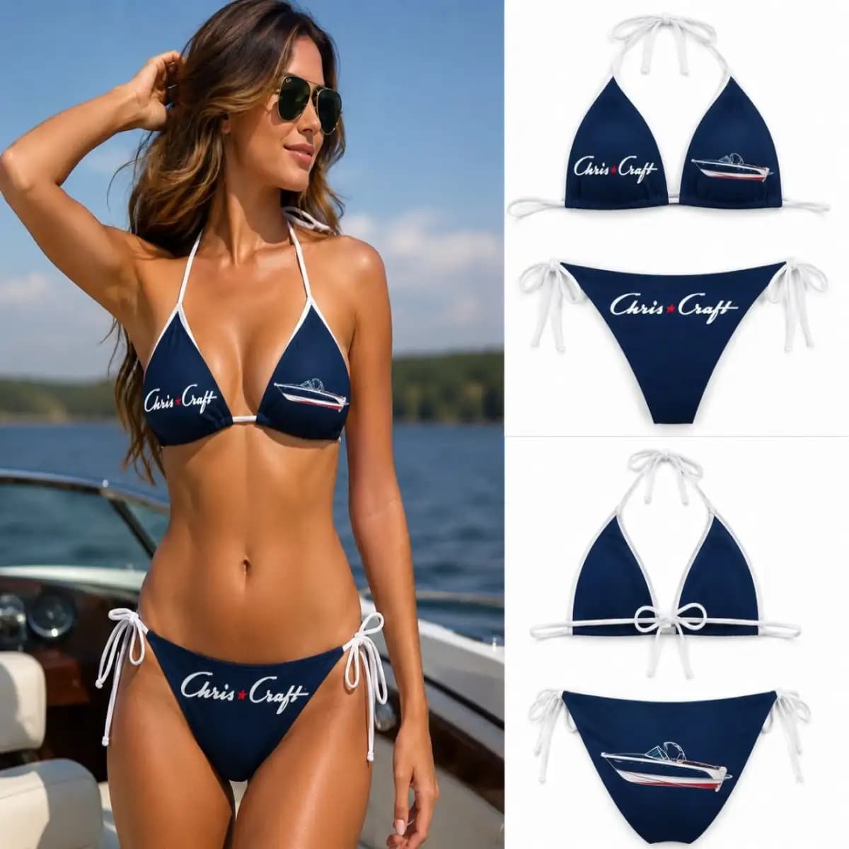 chris craft boat 312 - Women’s Triangle String Bikini