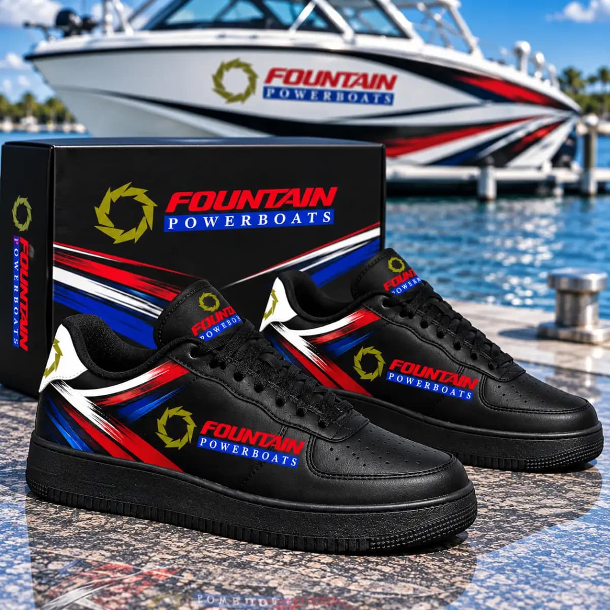 Fountain powerboat 536 - Low Top Leather Sneakers
