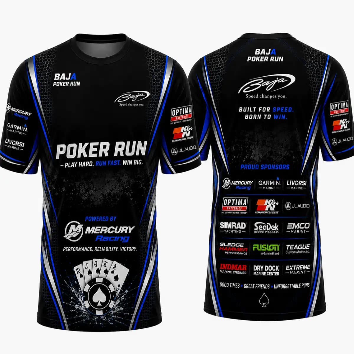 Baja boat 231 - Unisex Short Sleeve Jersey