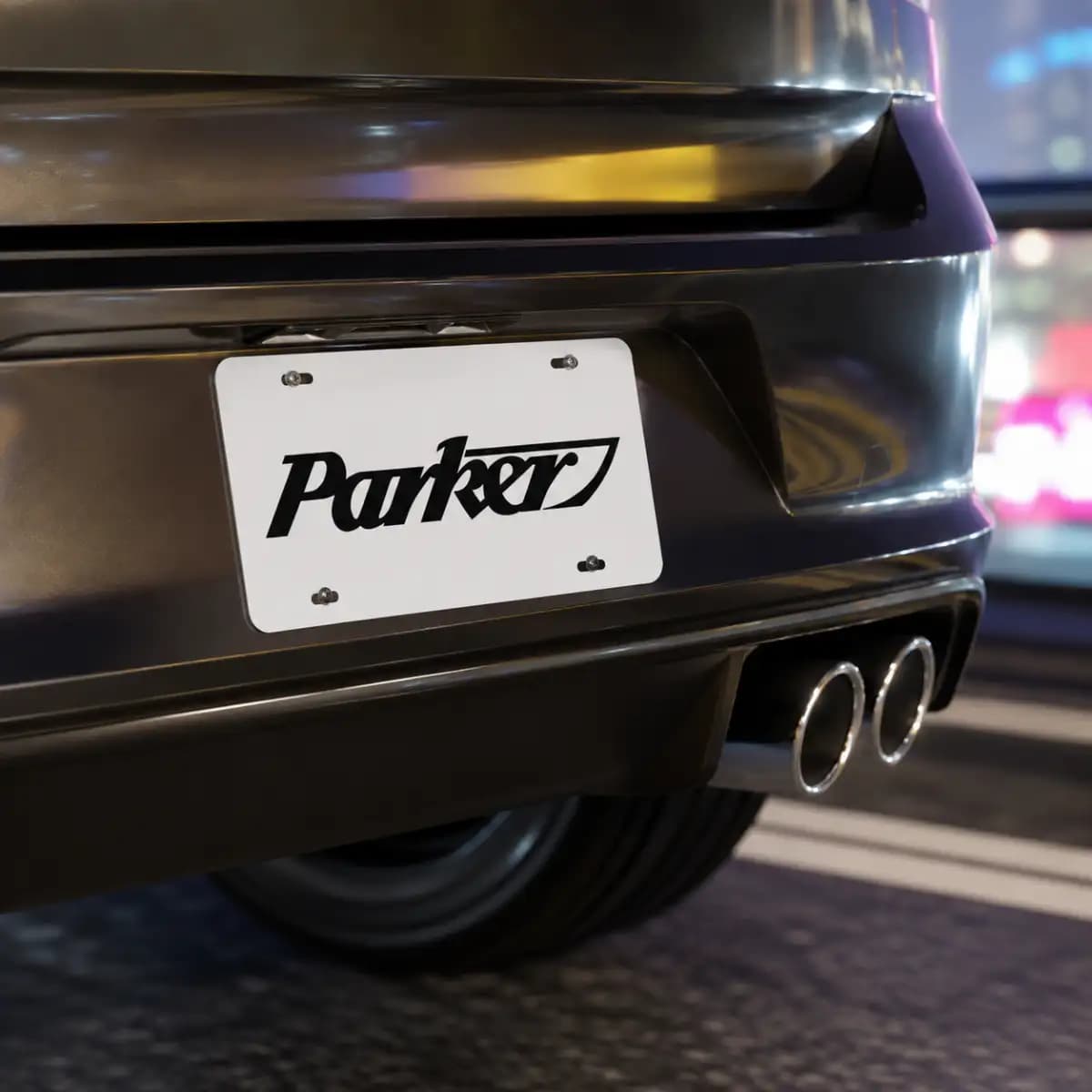 Parker boat 000 - Boat License Plate
