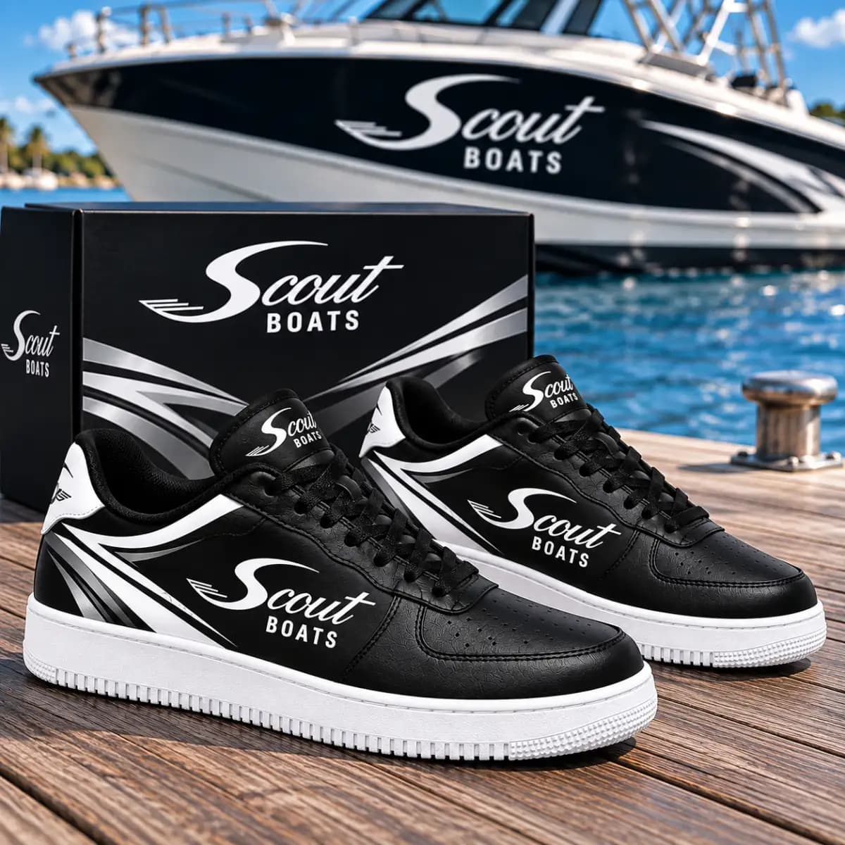 Scout boat 362 - Low Top Leather Sneakers