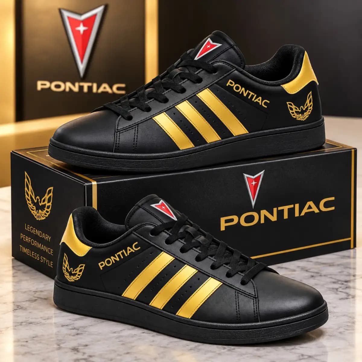 Trans am 252 - Low Top Leather Sneakers