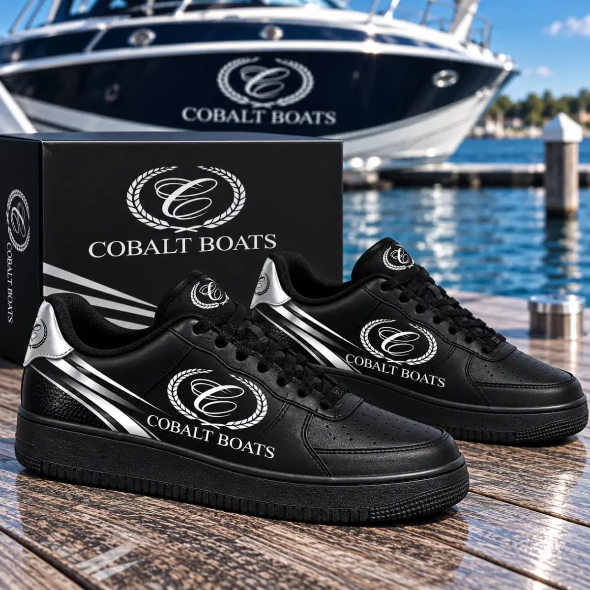 Cobalt boat 185 - Low Top Leather Sneakers