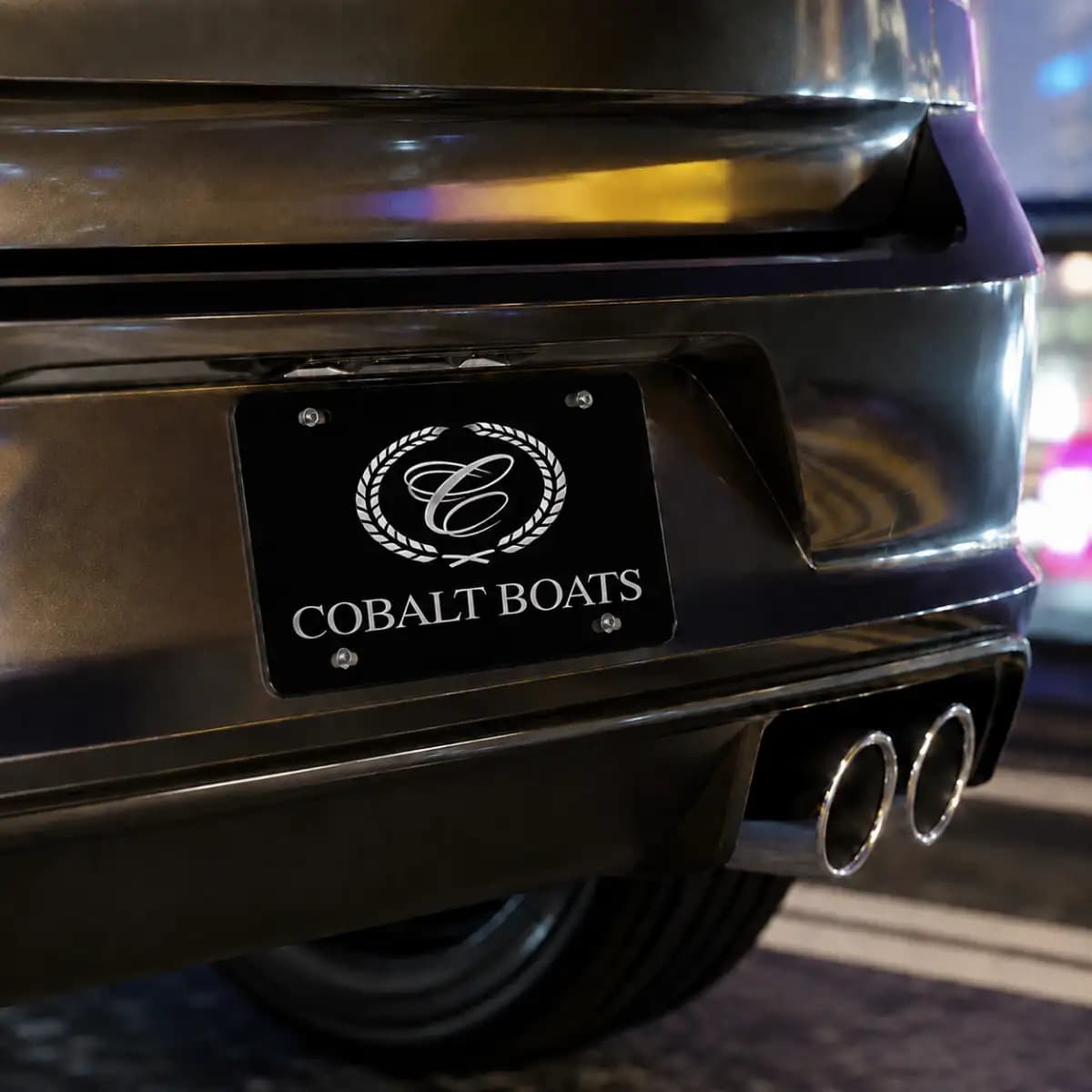 Cobalt Boat 000 - Boat License Plate