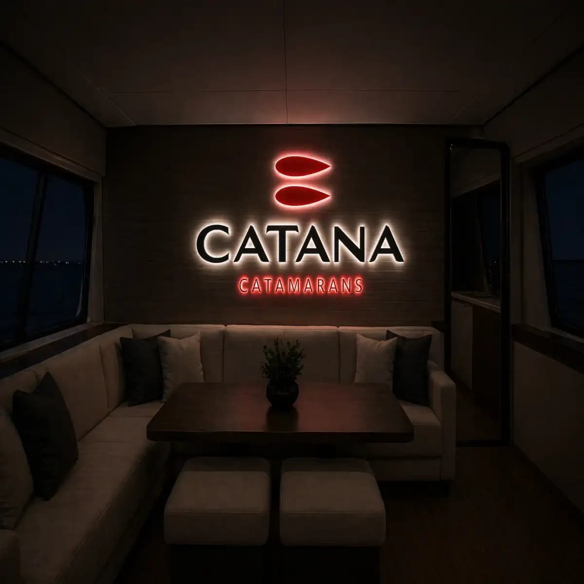 Catana catamaran LED 01 - Custom LED Neon Logo Sign