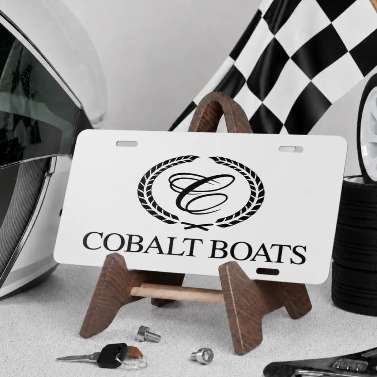 Cobalt Boat 000 - Boat License Plate