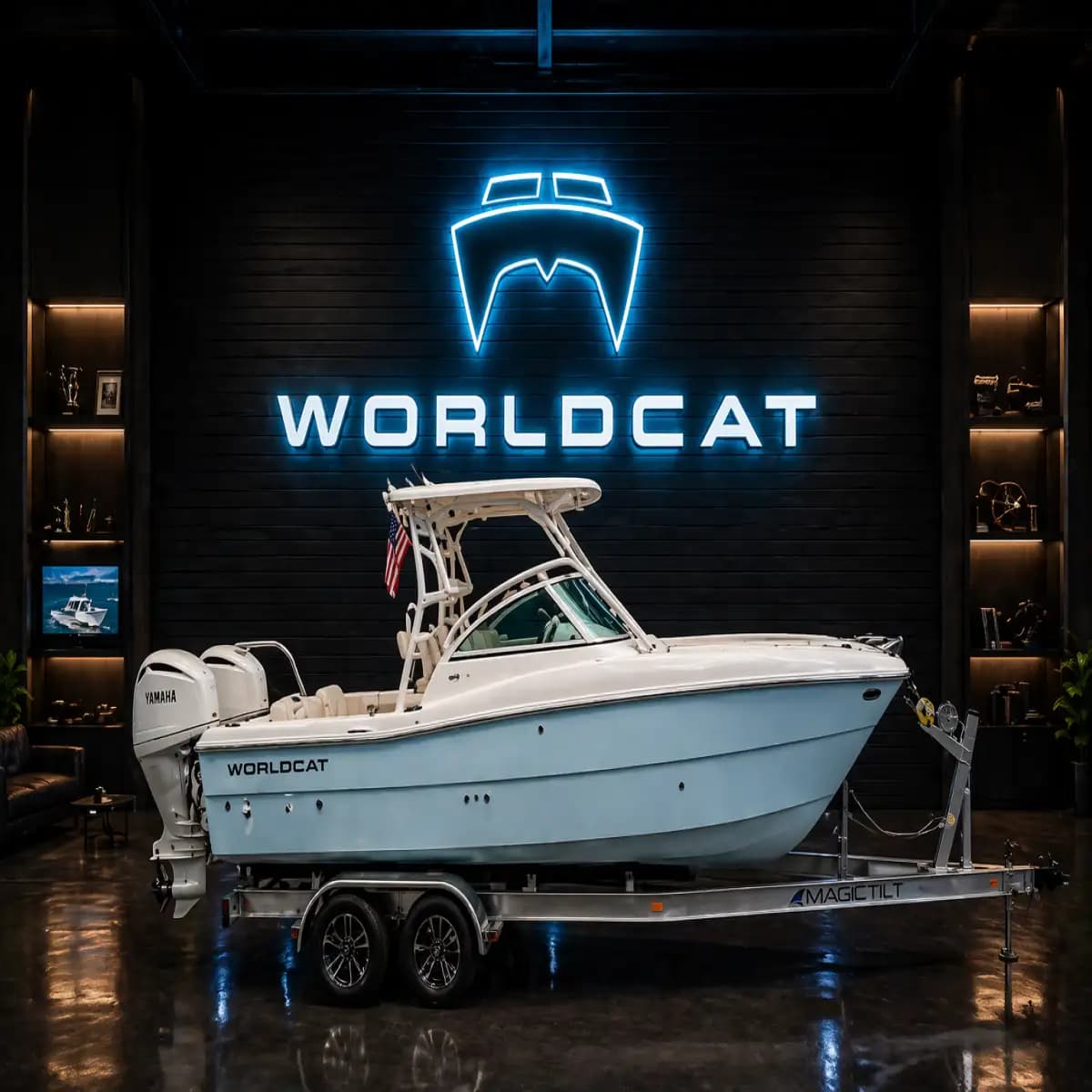 World cat LED 01 - Custom LED Neon Logo Sign