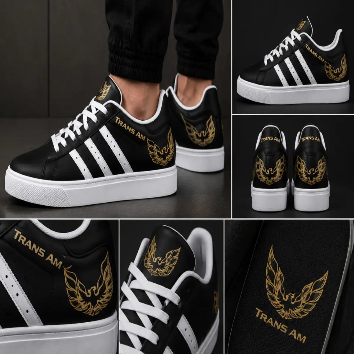 Trans am s 2 - Low Top Leather Sneakers