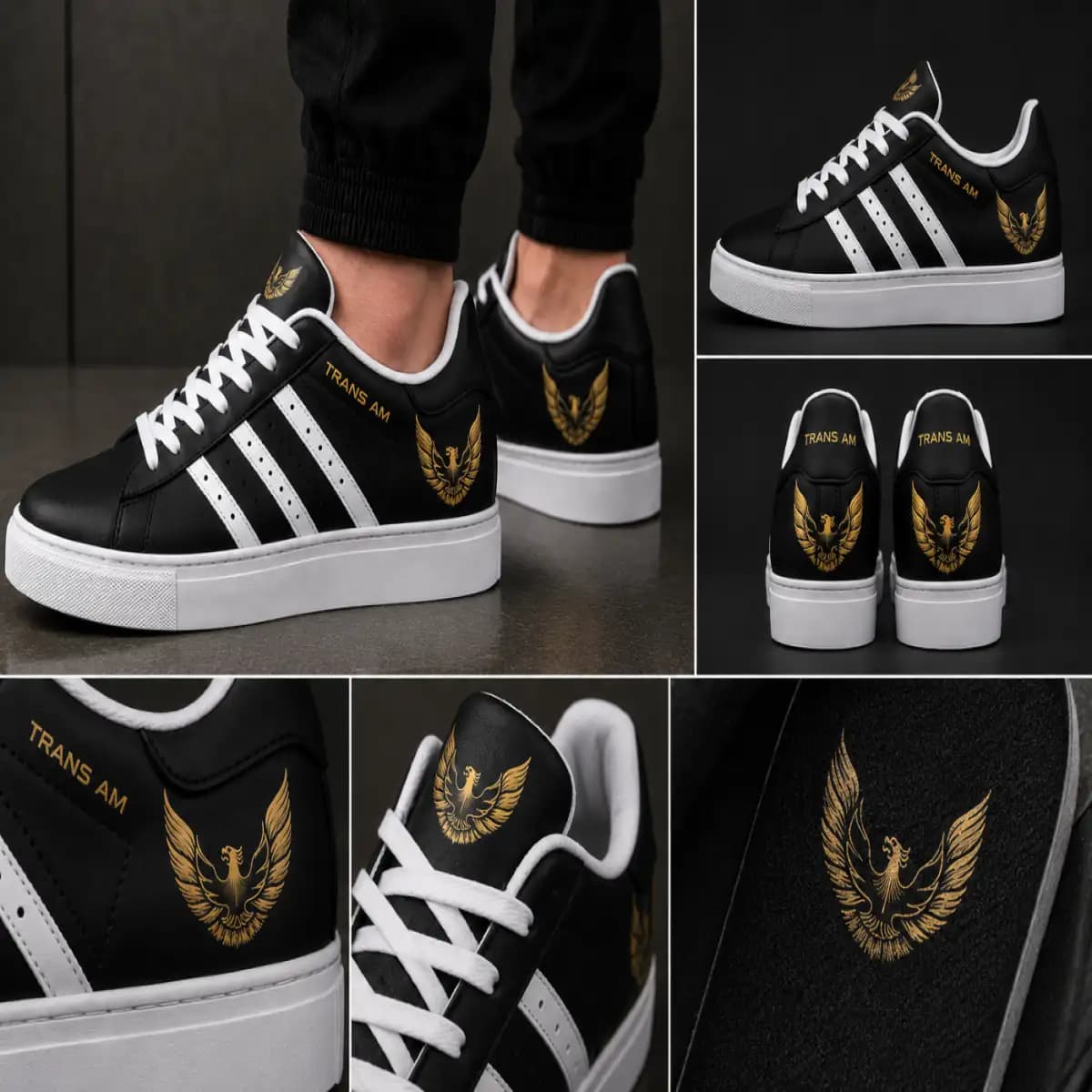 Trans am S - Low Top Leather Sneakers