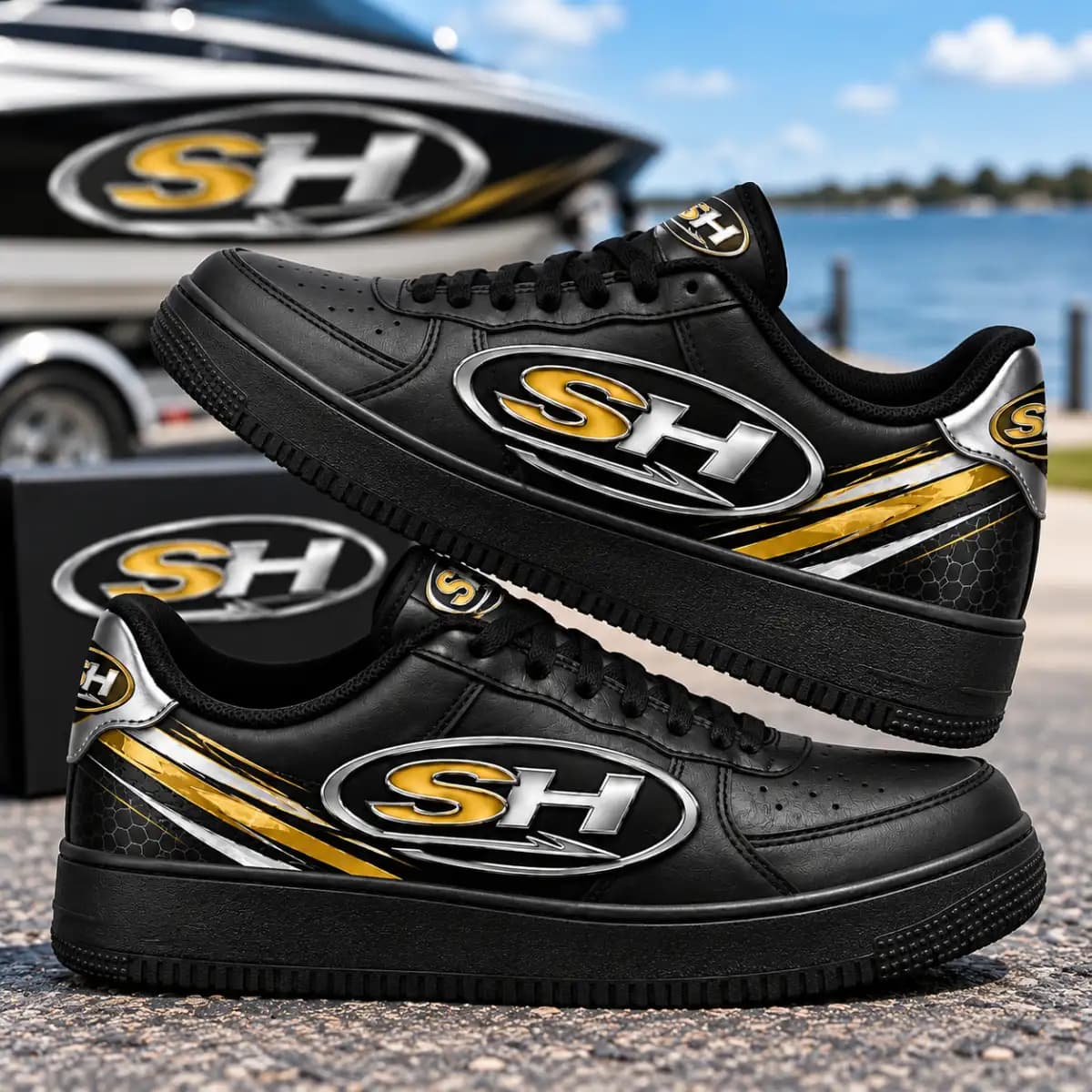 Sea hunt boat 2552 - Low Top Leather Sneakers