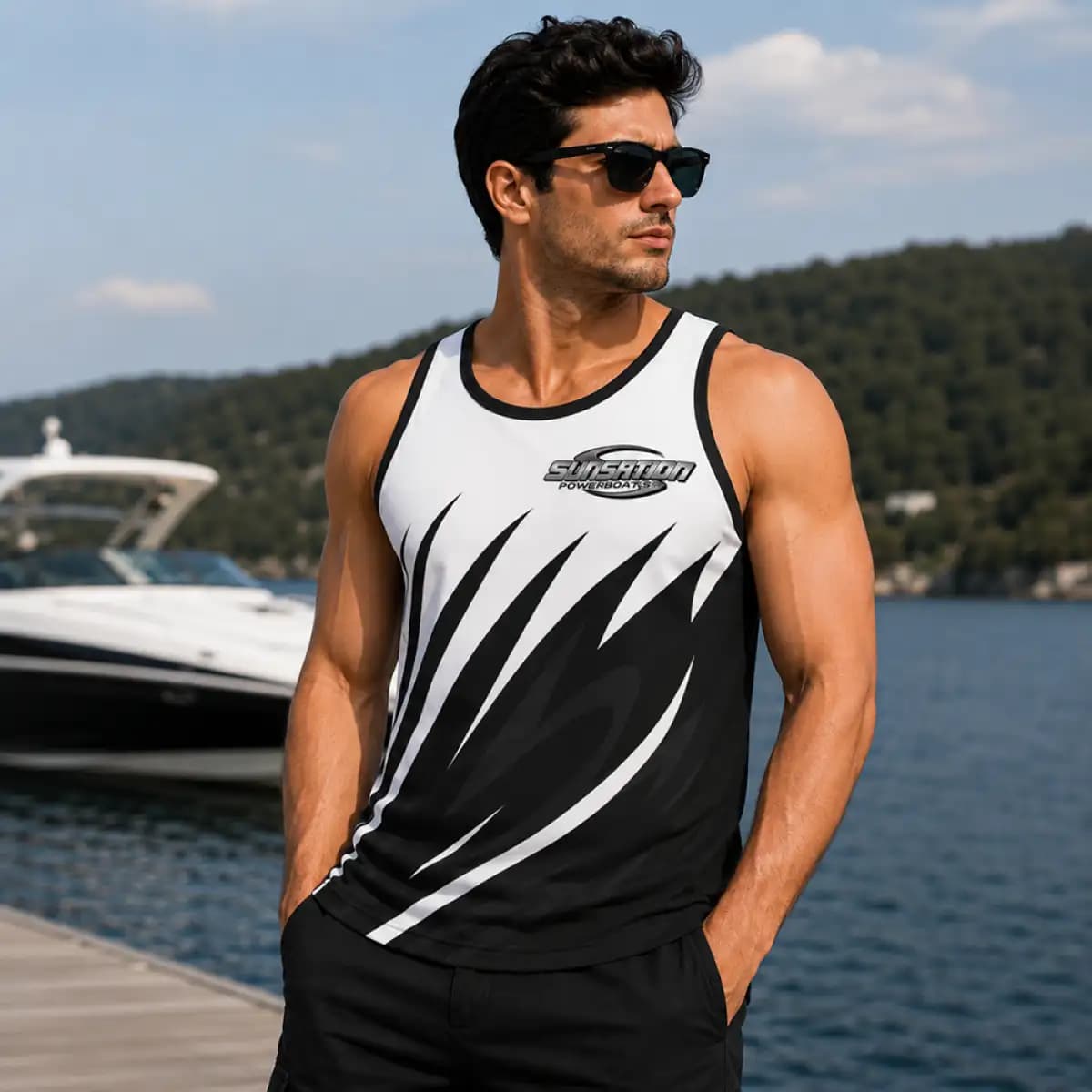 sunsation 11 - Premium Men’s Tank Top