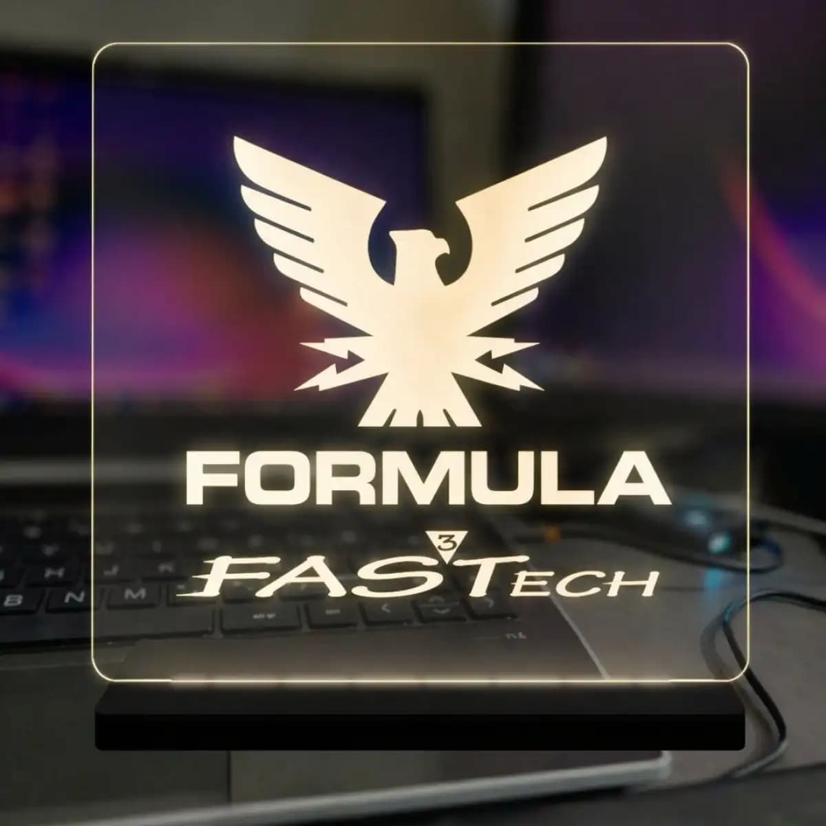 formula 24 - Custom LED Acrylic Desk Sign
