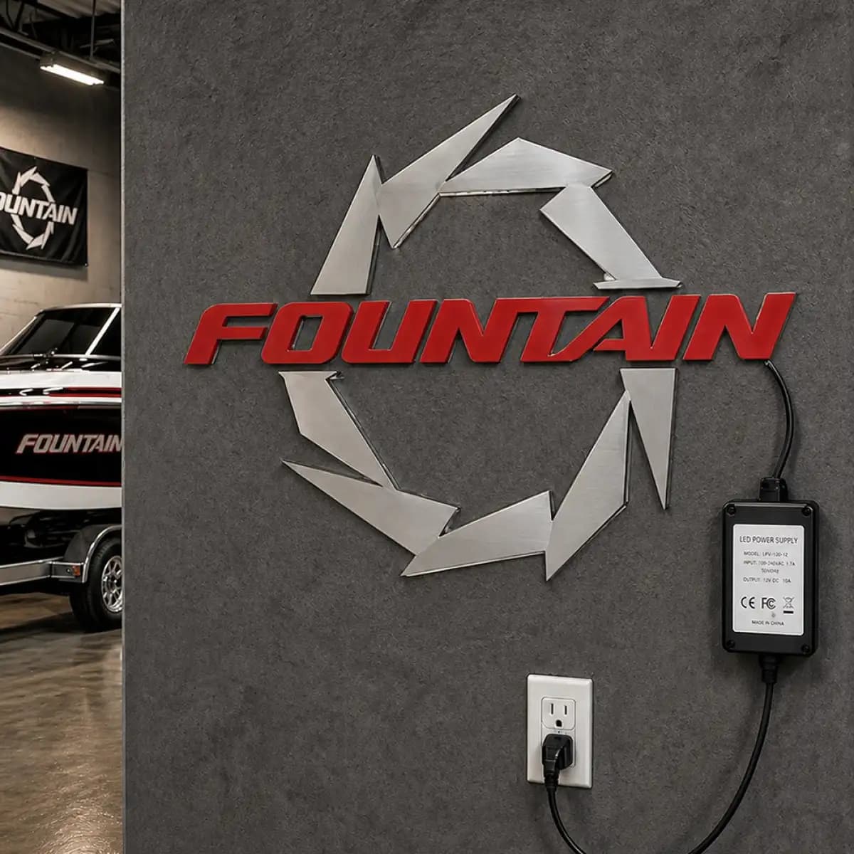 Fountain LED 12 - Premium Custom LED Neon Logo Sign