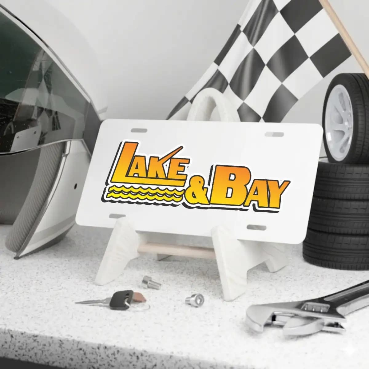 Lake & Bay License Plate 3 - Custom Boat License Plate
