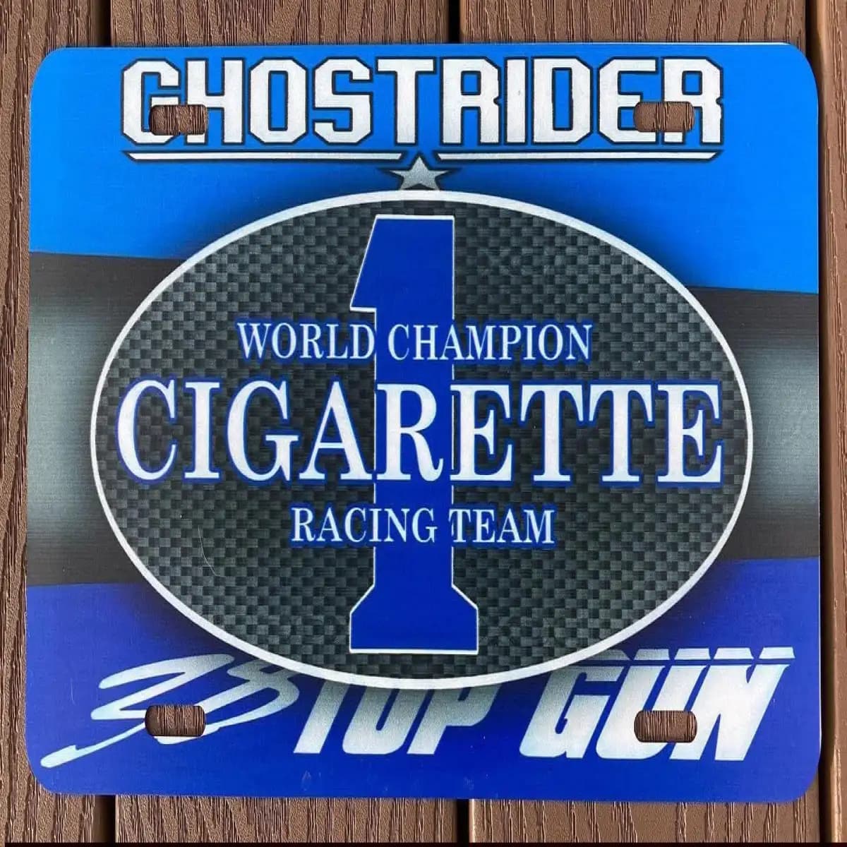 Cigarette License Plate 6 - Custom Boat License Plate