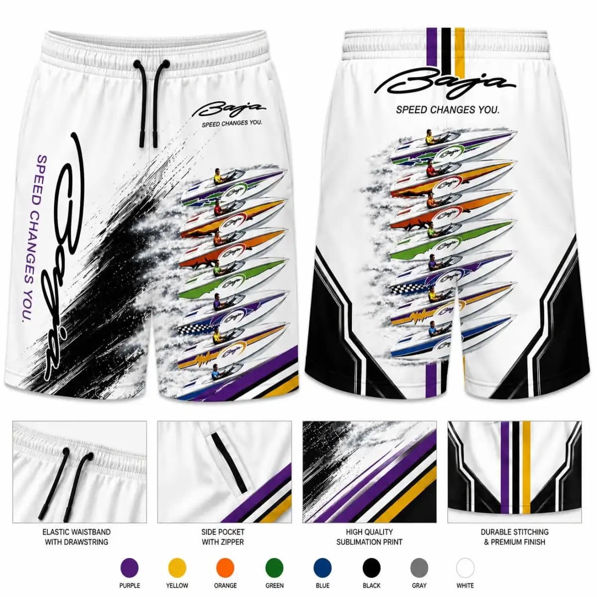 baja 39 - Premium Unisex Athletic Shorts