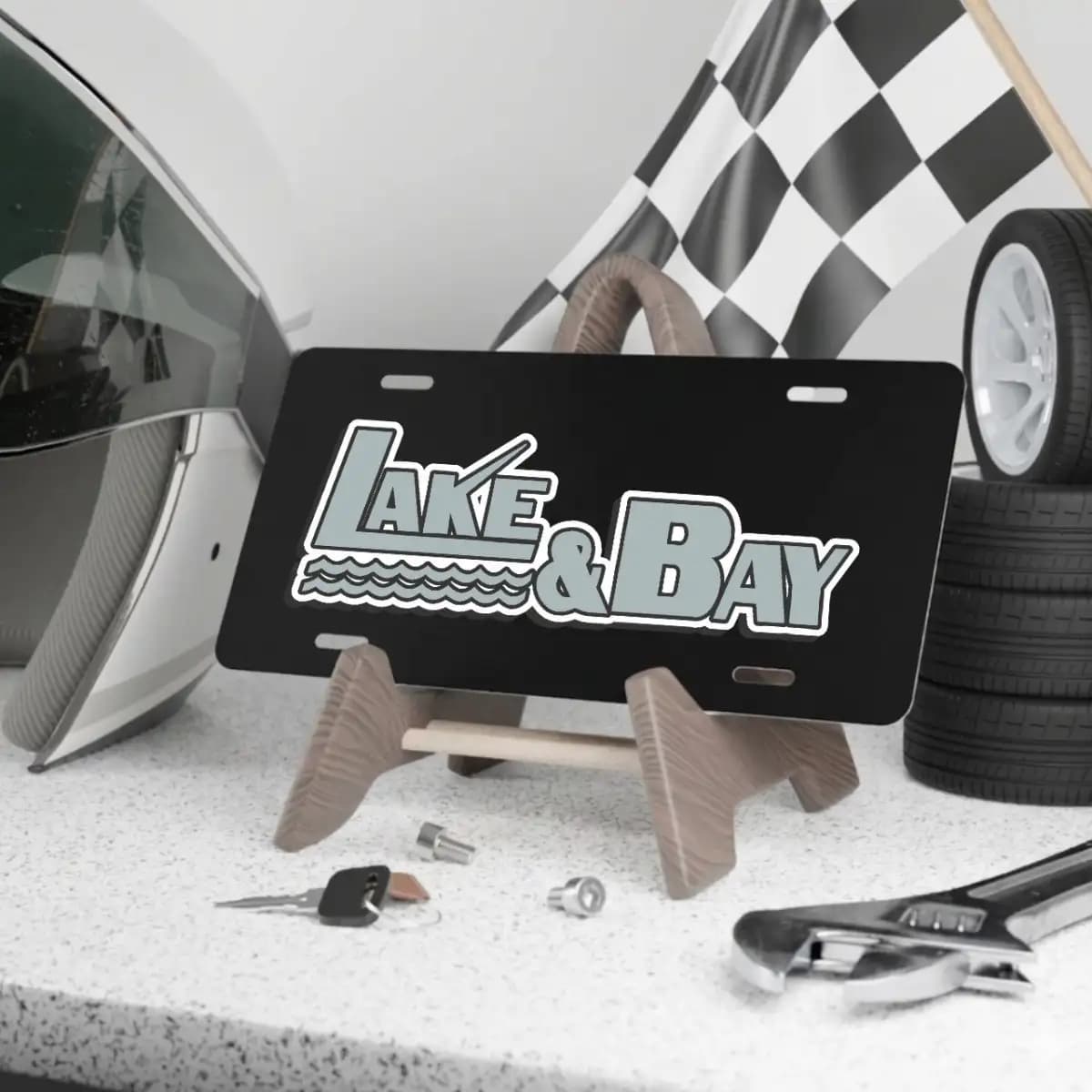 Lake & Bay License Plate 5 - Custom Boat License Plate