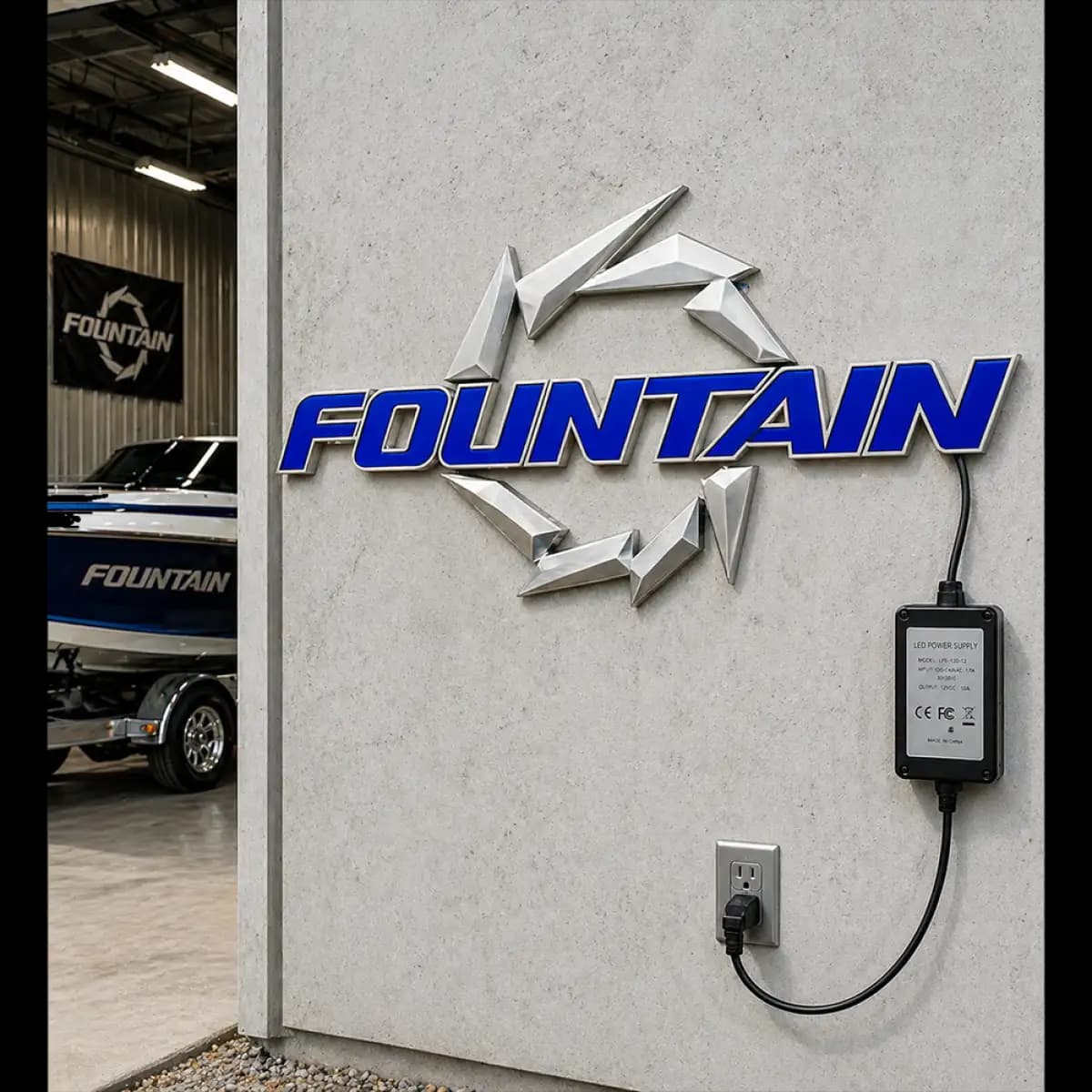Fountain LED 6 - Premium Custom LED Neon Logo Sign