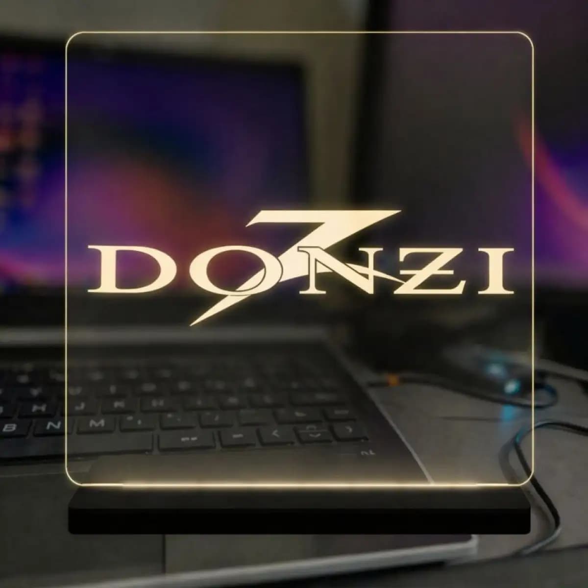 donzi 13 - Custom LED Acrylic Desk Sign