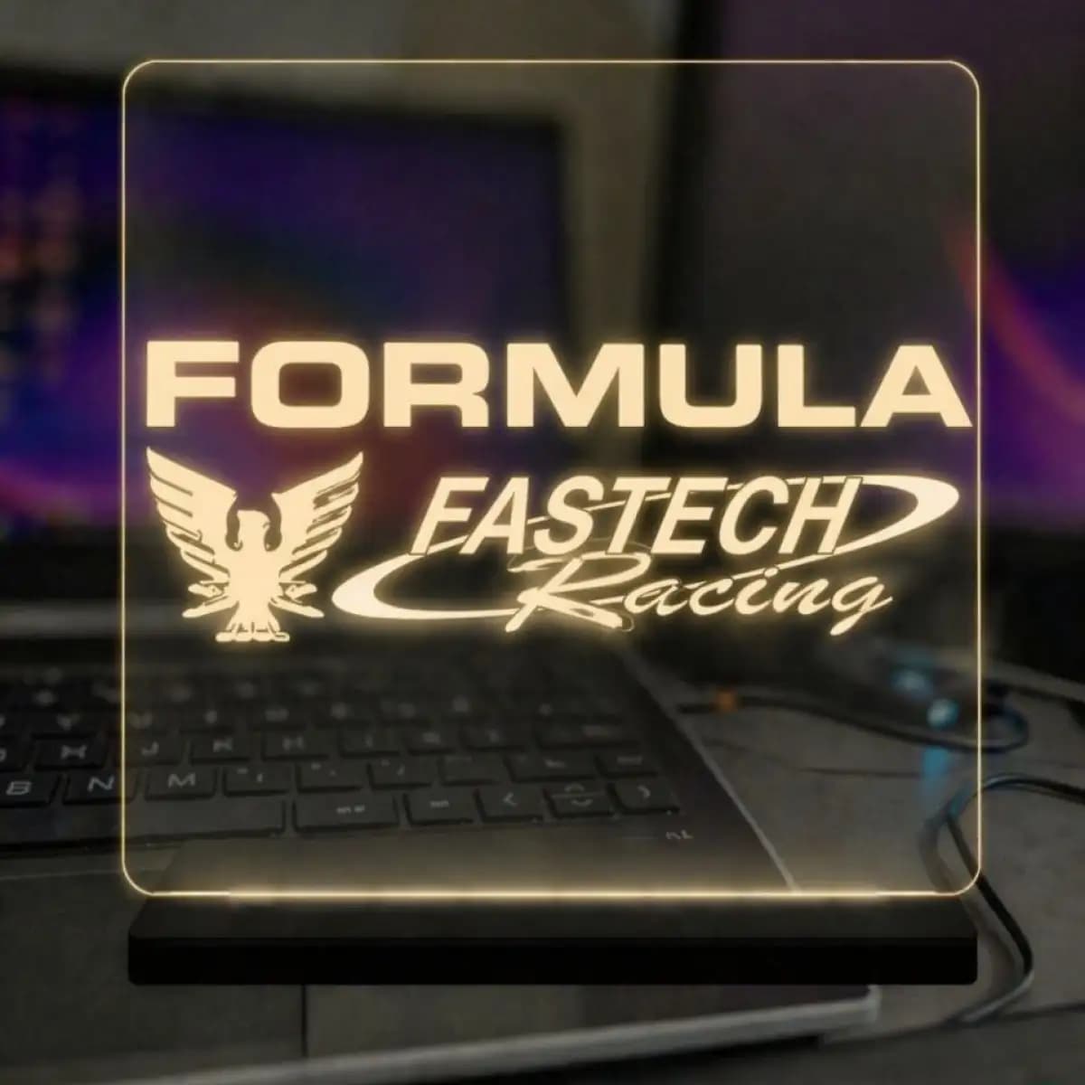formula 26 - Custom LED Acrylic Desk Sign