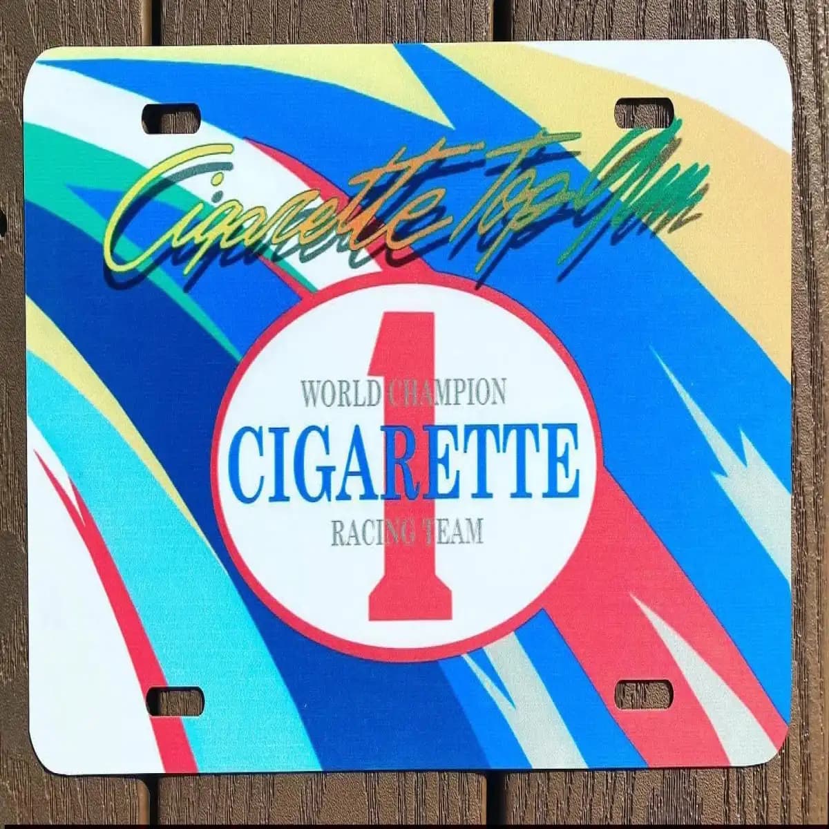 Cigarette License Plate 7 - Custom Boat License Plate