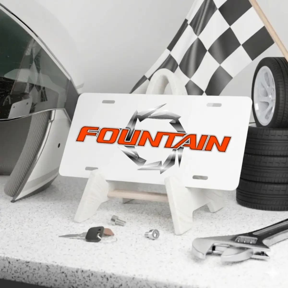 Fountain License Plate 9 - Custom Boat License Plate
