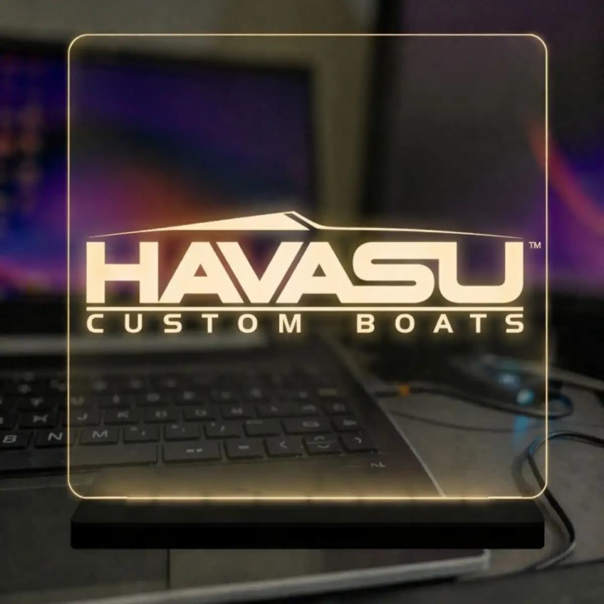 havasu 12 - Custom LED Acrylic Desk Sign