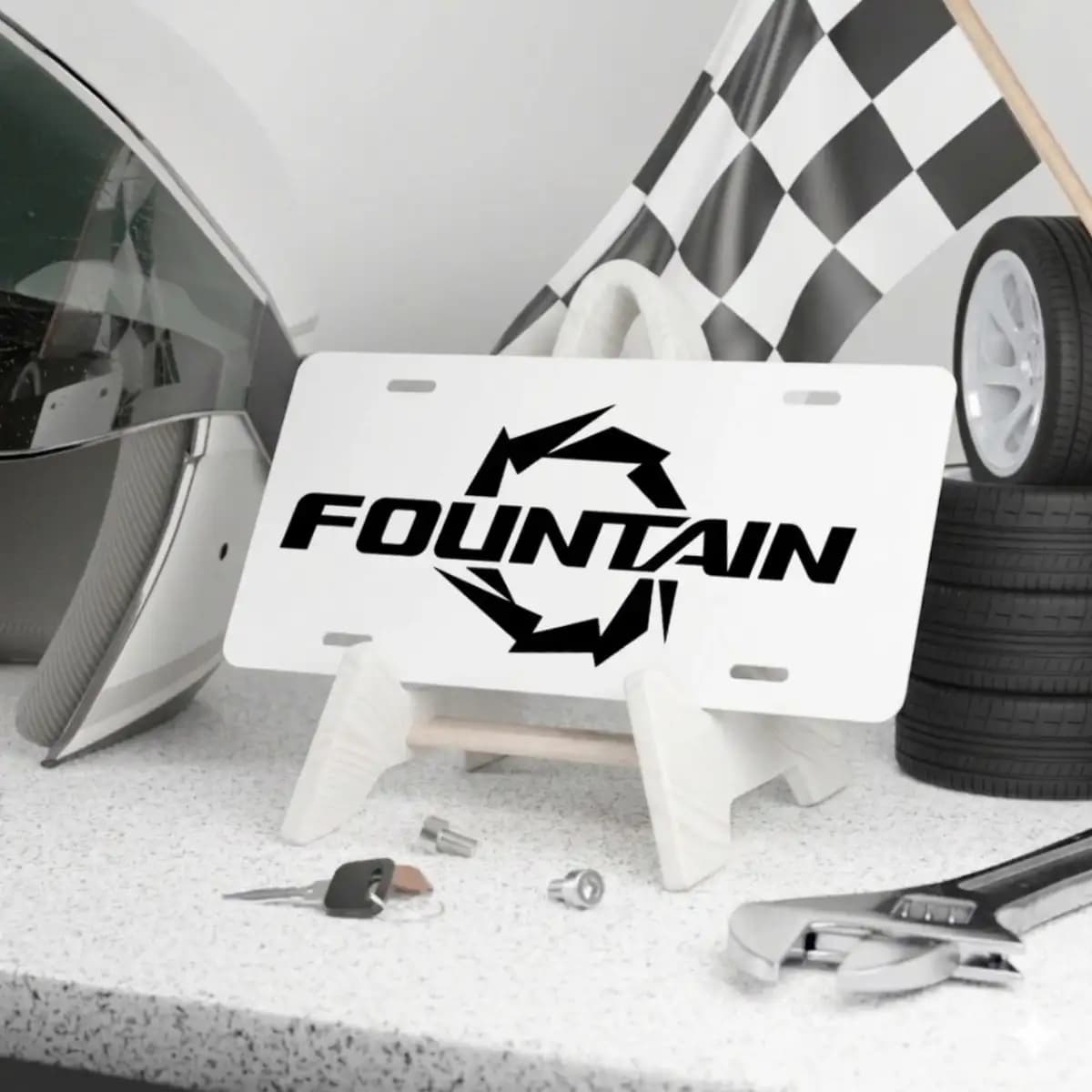 Fountain License Plate 7 - Custom Boat License Plate