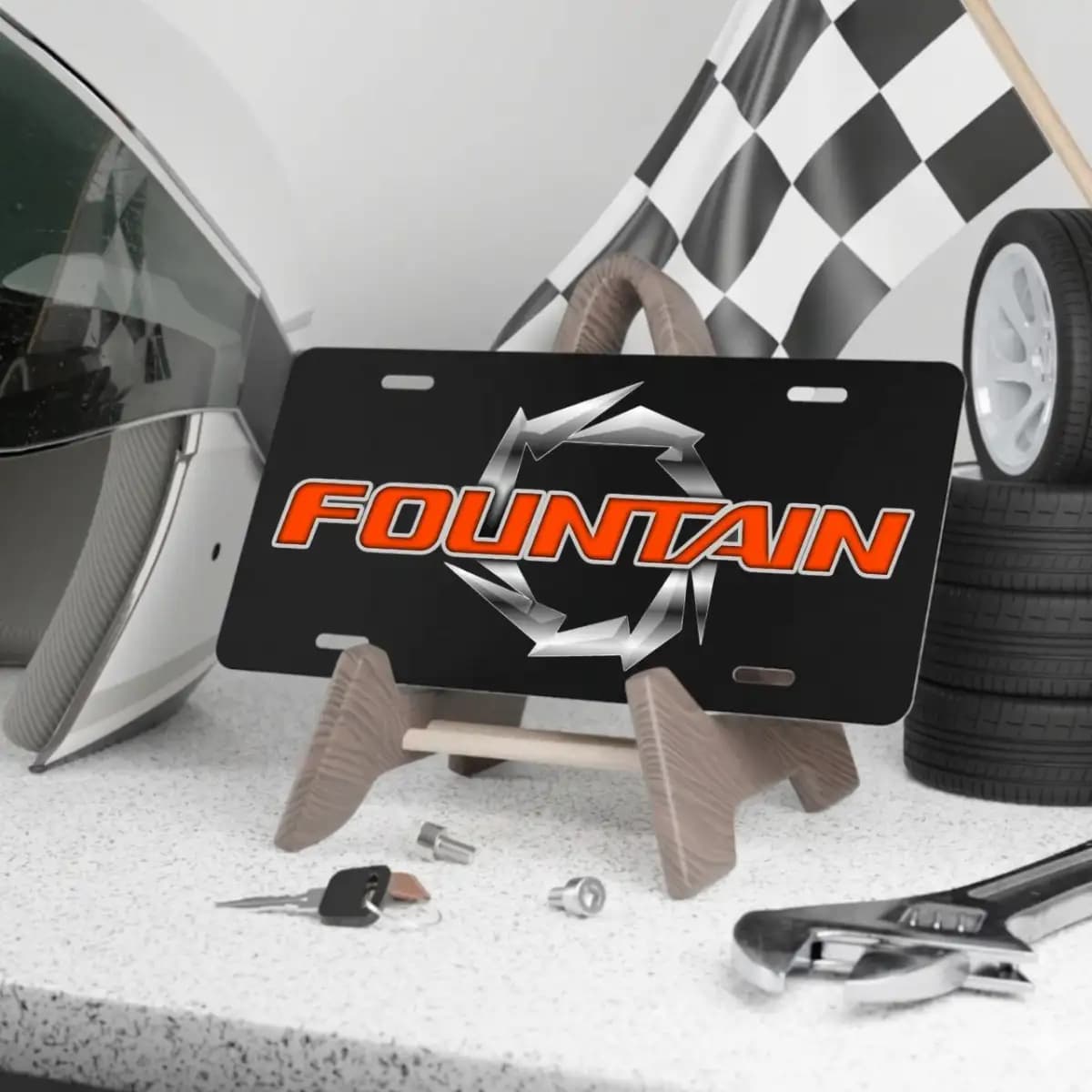Fountain License Plate 4 - Custom Boat License Plate