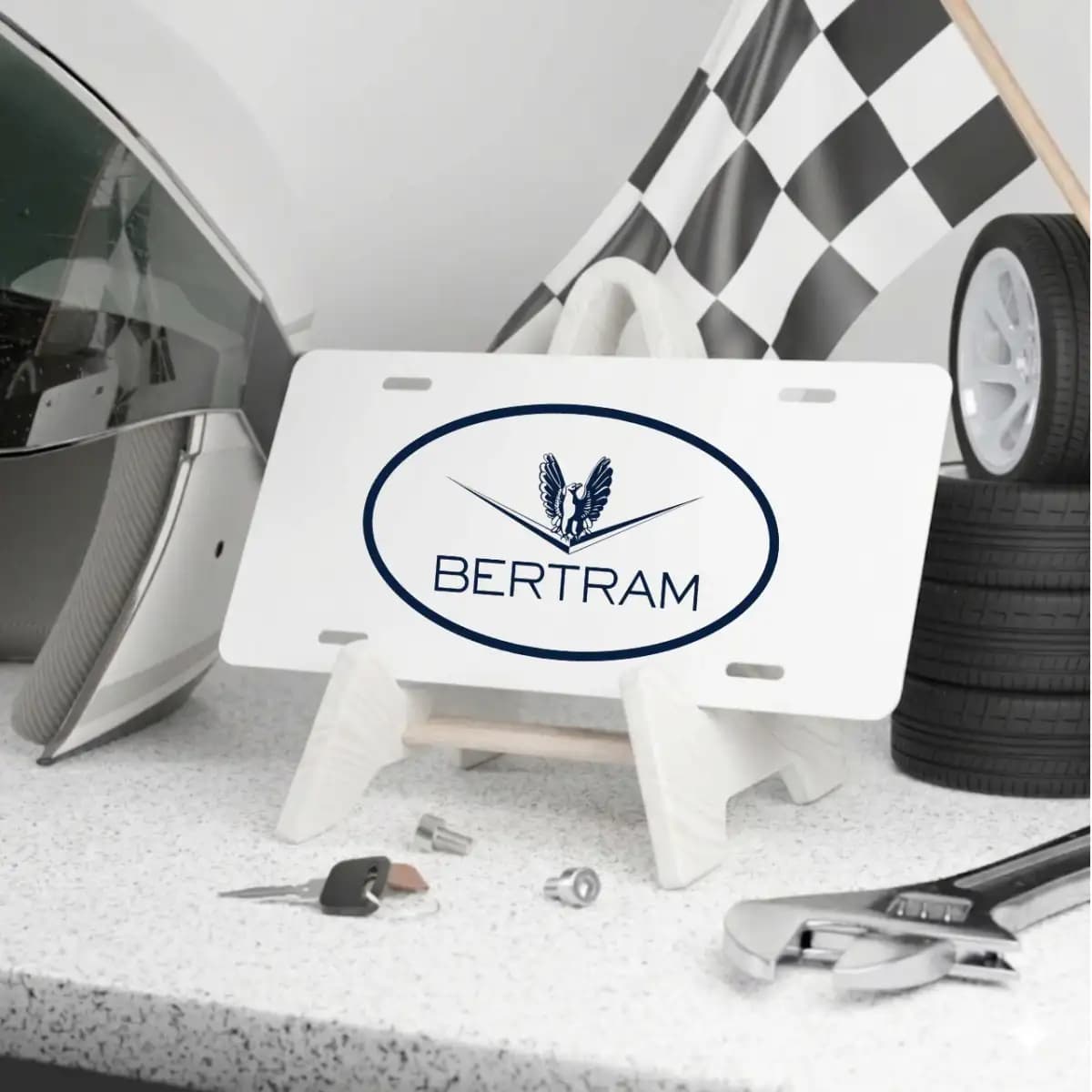 Bertram License Plate 3 - Custom Boat License Plate