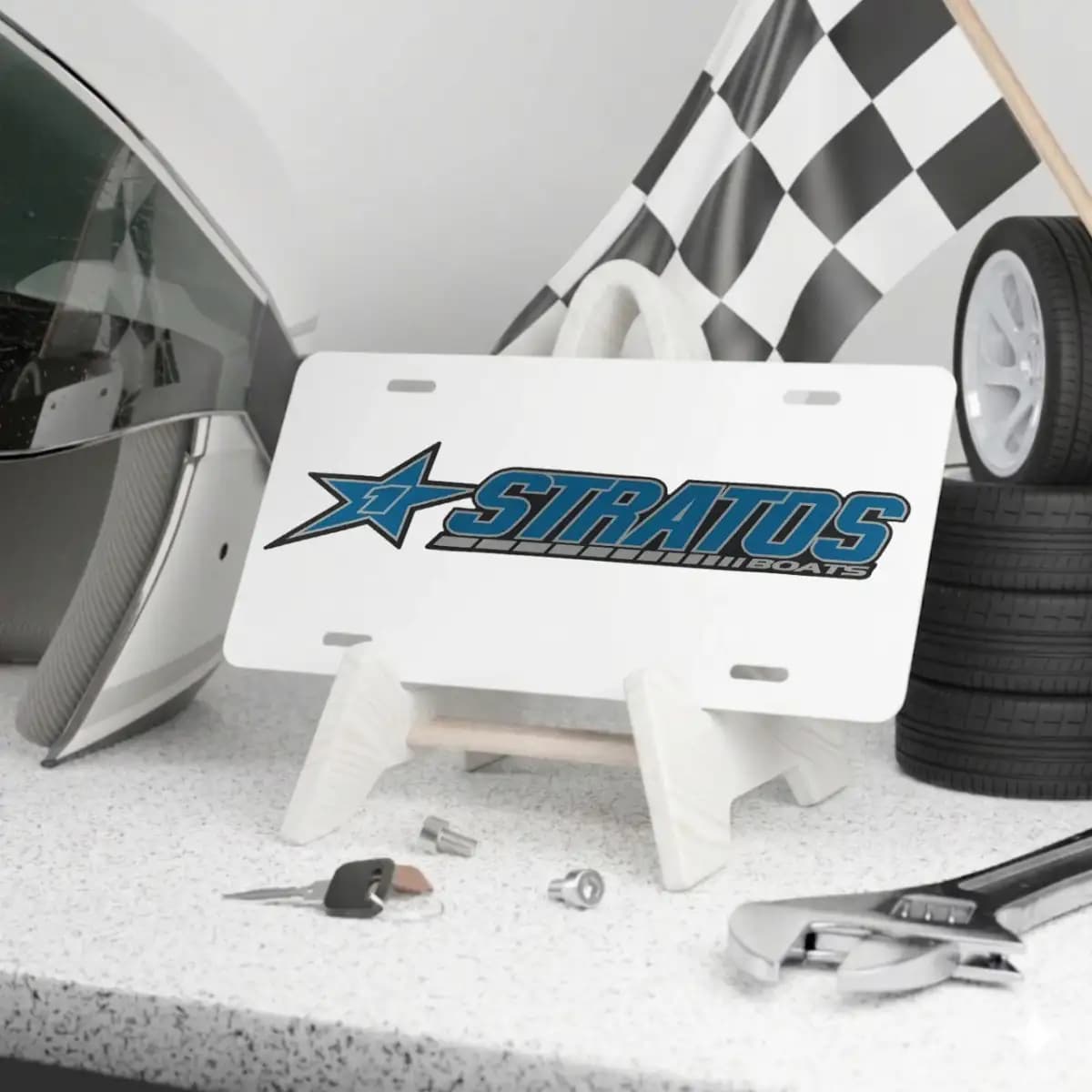 Stratos License Plate 2 - Custom Boat License Plate